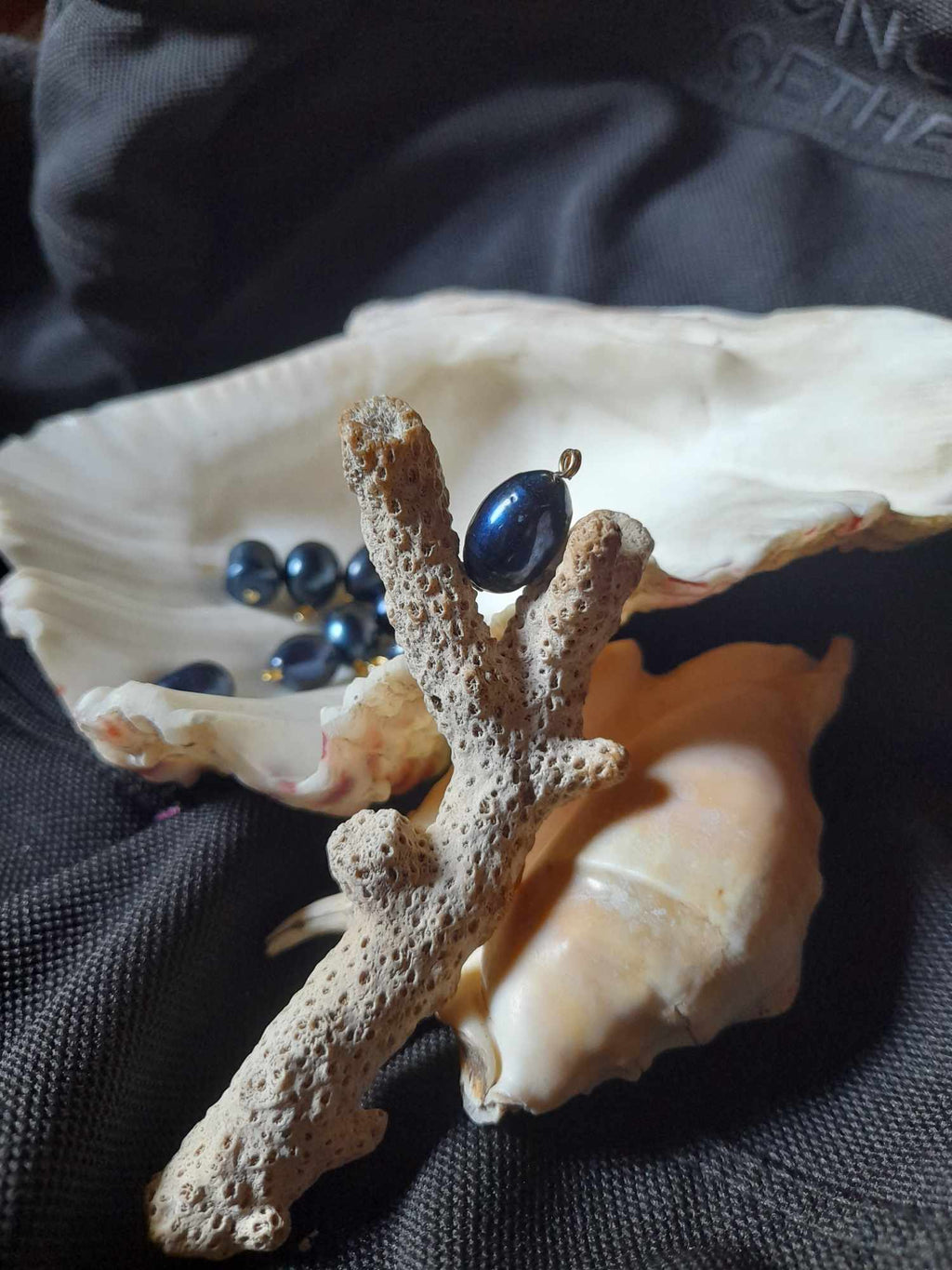 Authentic sea water pearl pendant